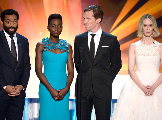 Chiwetel Ejiofor, Lupita Nyong'o, Benedict Cumberbatch, Sarah Paulson, SAG Awards Chiwetel Ejiofor, Lupita Nyong'o, Benedict Cumberbatch, Sarah Paulson, SAG Awards